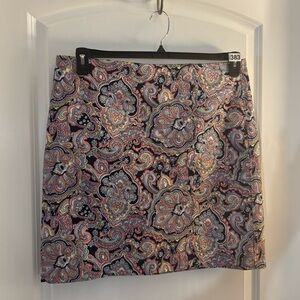 Talbots Paisley Print Women's Skirt Sz 14 NWT